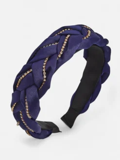 Clearance Opaska do włosów z pleceniem w warkocz zdobiona cyrkoniami Damskie Akcesoria Do Włosów