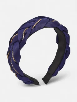 Clearance Opaska do włosów z pleceniem w warkocz zdobiona cyrkoniami Damskie Akcesoria Do Włosów