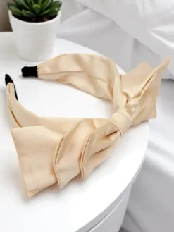 Discount Opaska do włosów satynowa z kokardką Celine Damskie Akcesoria Do Włosów