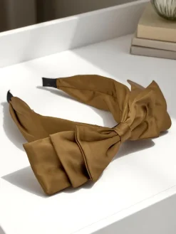 Clearance Opaska do włosów satynowa z kokardką Celine Damskie Akcesoria Do Włosów