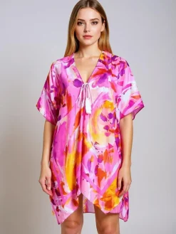 Discount Pareo- Tunika letnia plażowa damska wzorzysta Wild Coast Narzutka Plażowa|Bluzki / Koszule / Koszulki