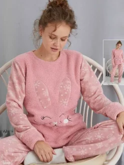 Piżama damska z króliczkiem a'la polarowa Piżamy