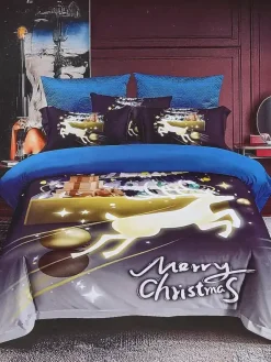 Discount Pościel świąteczna 160x200 komplet 3-CZĘŚCI 160 X 200 Cm