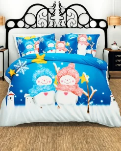 Sale Pościel świąteczna 200x220 komplet 4-CZĘŚCI 200 X 220 Cm