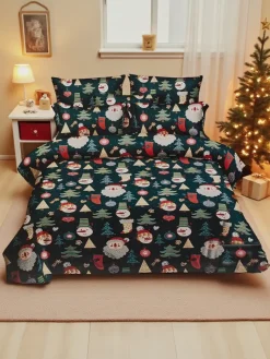 New Pościel świąteczna 160x200 komplet 3-CZĘŚCI 160 X 200 Cm