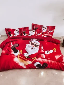 Best Pościel świąteczna 160x200 komplet 3-CZĘŚCI 200 X 220 Cm