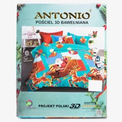 Sale Pościel świąteczna 160x200 komplet 3-CZĘŚCI 160 X 200 Cm