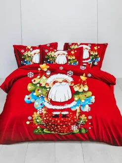 Sale Pościel świąteczna 160x200 komplet 3-CZĘŚCI 200 X 220 Cm