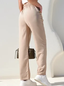 Sale Proste spodnie damskie materiałowe Spodnie Materiałowe