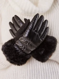 Rękawiczki damskie z futerkiem Damskie Rękawiczki