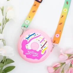 Różowa torebka z pączkiem Dziewczęce