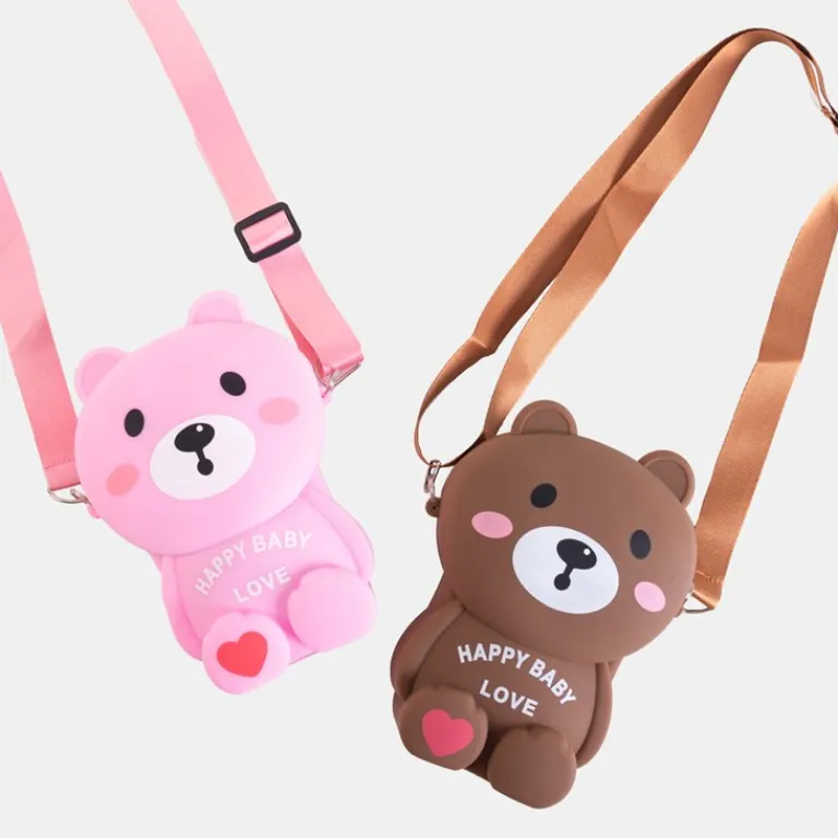 Best Różowa torebka w kształcie misia Dziewczęce