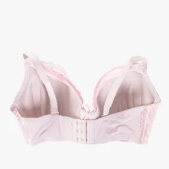 Hot Różowo-szary damski biustonosz koronkowy Codzienne