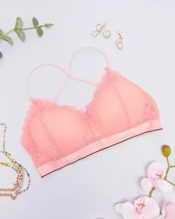 damski koronkowy biustonosz typu braletka Bralet|Codzienne