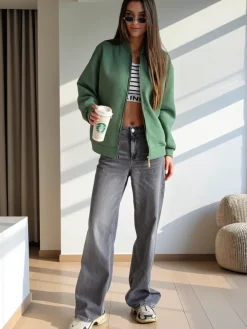 Best Rozpinana bluza typu bomberka Bluzy