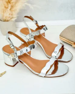 Outlet Sandałki damskie na słupku Leevo Buty Na Wielkie Wyjście|Sandały Na Słupku