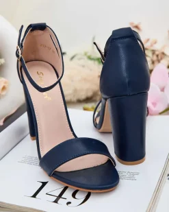 Discount Sandałki damskie na słupku Linona Buty Na Wielkie Wyjście|Sandały Na Słupku