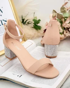 Sandałki damskie na słupku Zeye Buty Na Wielkie Wyjście|Sandały Na Słupku