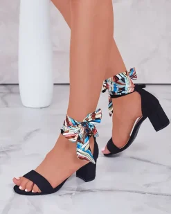 Discount Sandałki damskie na słupku Notrit Buty Na Wielkie Wyjście|Sandały Na Słupku