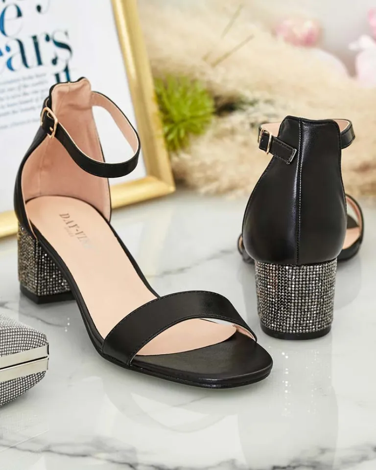 Online Sandałki damskie na słupku Zeye Buty Na Wielkie Wyjście|Sandały Na Słupku