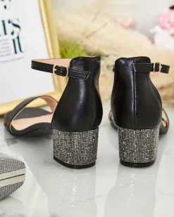 Online Sandałki damskie na słupku Zeye Buty Na Wielkie Wyjście|Sandały Na Słupku