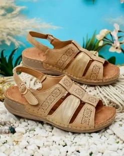 Sale Sandałki damskie z cholewką Limmin Sandały Płaskie