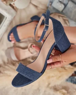 Best Sandały damskie na słupku Solefos Buty Na Wielkie Wyjście|Sandały Na Słupku