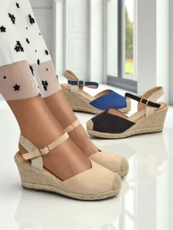 Best Sandały damskie na koturnie Solara Espadryle Espadryle Na Koturnie|Sandały Na Koturnie