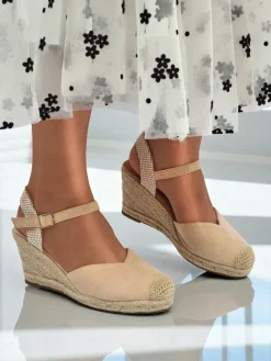 Best Sandały damskie na koturnie Solara Espadryle Espadryle Na Koturnie|Sandały Na Koturnie