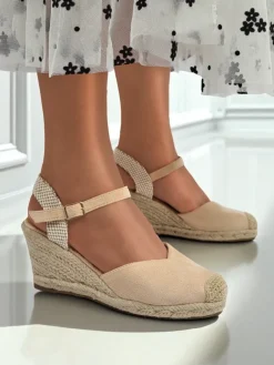 Best Sandały damskie na koturnie Solara Espadryle Espadryle Na Koturnie|Sandały Na Koturnie