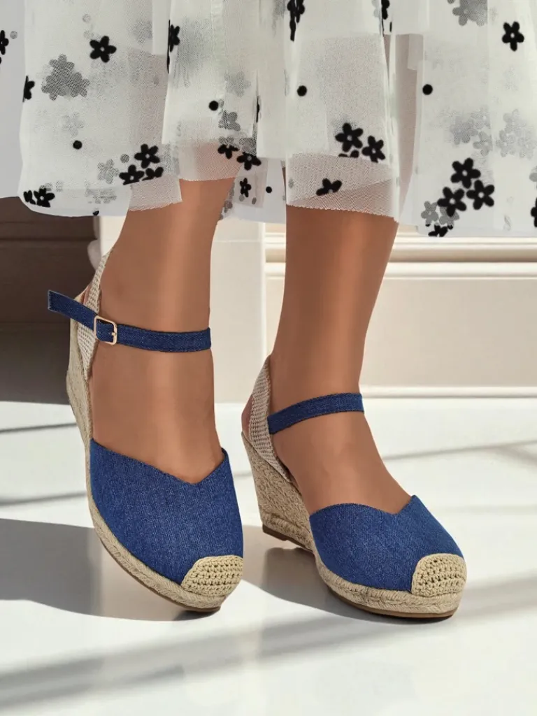 New Sandały damskie na koturnie Solara Espadryle Sandały Na Koturnie|Espadryle Na Koturnie