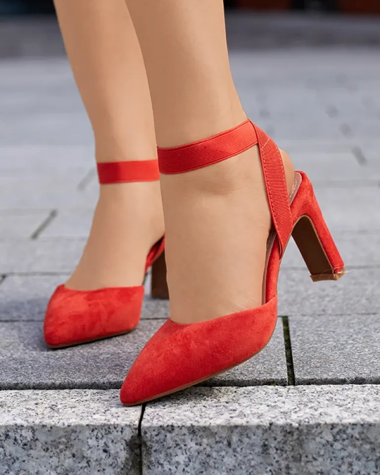 Sale Sandały damskie na słupku w kolorze m Brossi Buty Na Wielkie Wyjście|Klasyczne