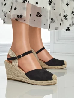 Discount Sandały damskie na koturnie Solara Espadryle Espadryle Na Koturnie|Sandały Na Koturnie
