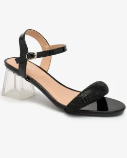 Clearance Sandały damskie na słupku w kolorze m Halenssa Buty Na Wielkie Wyjście|Sandały Na Słupku