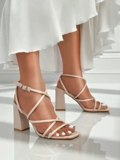 New Sandały damskie na słupku Elysia Buty Na Wielkie Wyjście|Sandały Na Słupku