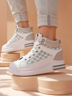 Sale Sneakersy damskie na koturnie Erron Damskie Sneakersy