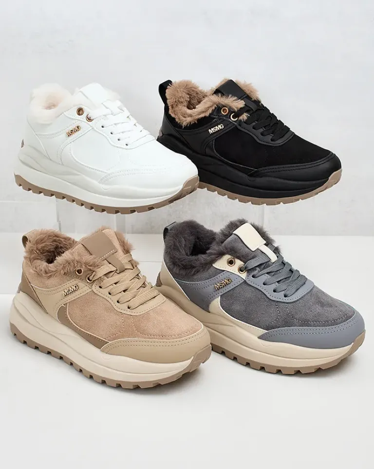 Discount Sneakersy damskie z ociepleniem Ruffi Damskie Ocieplane|Sneakersy