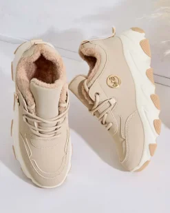 New Sneakersy damskie z ociepleniem Caromi Damskie Ocieplane|Sneakersy