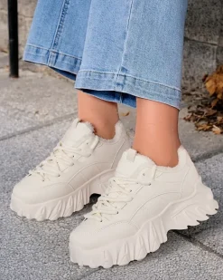 New Sneakersy damskie z ociepleniem Wonfi Damskie Ocieplane|Sneakersy