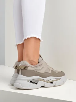 Sneakersy damskie na grubszej podeszwie Lesalli Damskie Sneakersy