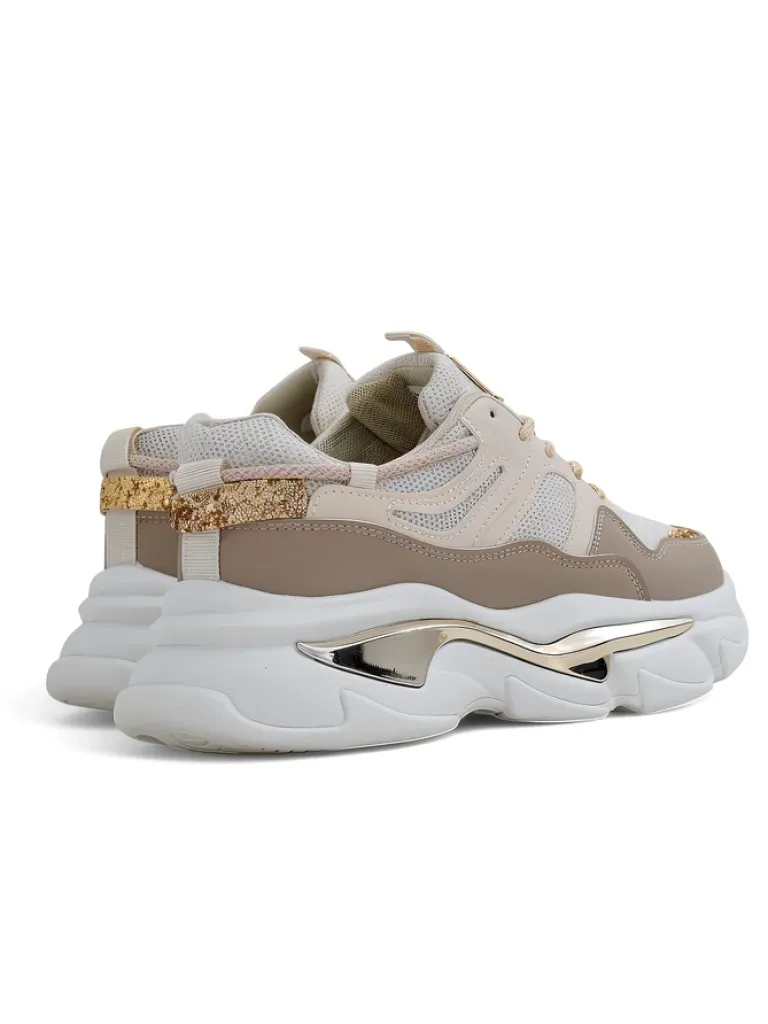 Sneakersy damskie na grubszej podeszwie Lesalli Damskie Sneakersy