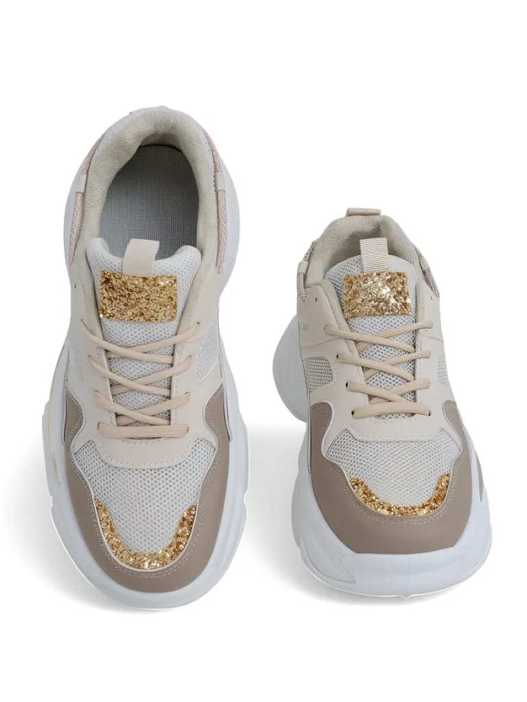 Sneakersy damskie na grubszej podeszwie Lesalli Damskie Sneakersy