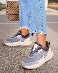 Clearance Sneakersy damskie z ociepleniem Zoru Damskie Ocieplane|Sneakersy