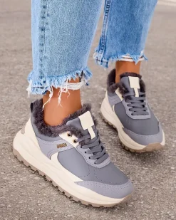 Clearance Sneakersy damskie z ociepleniem Zoru Damskie Ocieplane|Sneakersy