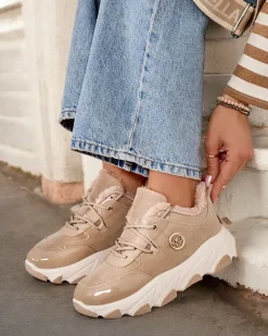 Hot Sneakersy damskie z ociepleniem Caroz Damskie Ocieplane|Sneakersy