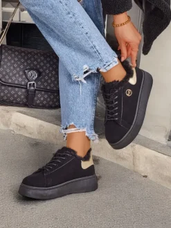 Outlet Sneakersy damskie z ociepleniem Romii Damskie Ocieplane|Sneakersy