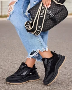 New Sneakersy damskie z ociepleniem Terib Damskie Ocieplane|Sneakersy