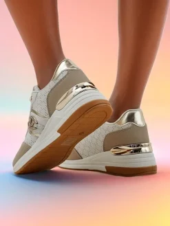 Sale Sneakersy damskie na koturnie Capre Damskie Sneakersy