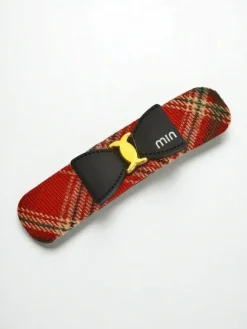 Sale Spinka do włosów w kratkę z kokardką Damskie Akcesoria Do Włosów