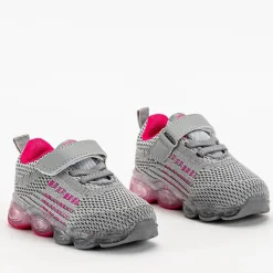 Clearance Sportowe buty dziecięce w kolorze szarym z mi elementami Dons Dziewczęce